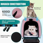 Top tasta Dog Cat Carrier Pet Carriers for Small Medium Large Cats Dogs Carrier Soft Sided Small Puppy Carrier Purse 15 lbs Portable Foldable Airline Approved Dog Cat Travel Carrier Pink 18x11x11