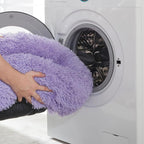 Western Home Calming Donut Medium Dog Bed Washable Pet Bed,30" Purple | Fluffy Faux Fur Round Cuddler,Anti-Anxiety,Anti-Slip Bottom,Plush Pet Dog Beds for Medium Sized Dogs,Up to 45 LBS