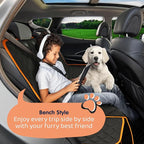 Petloox Dog Car Seat Cover for Back Seat, Waterproof Hammock for Car, SUV & Truck, Non-Slip Backseat Cover for Dogs, Heavy-Duty Dog Hammock Style Seat Protector Pets, Easy to Install & Clean