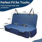 Meginc Dog Car Seat Covers for Back Seat, Heavy Duty Pet Bench Seat Covers for Trucks Waterproof Protector Back Seat Nonslip Dogs Car Seat Covers for Crew Cab/Ford F-Series/Ram 1500/Sierra/Silverado