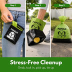 Pupzle 2-Ply Thick Dog Poop Bags For Dogs, Multi-layered Hand Protection | Thick Dog Poop Bags and Odor Blocking Heavy Duty Large Doggy Bags, Includes Pouch, Lavender Scented 250 Bags For Pet Waste