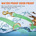 Viper Biothane K9 Working Dog Leash Waterproof Lead for Tracking Training Schutzhund Odor-Proof Long Line with Solid Brass Snap for Puppy Medium and Large Dogs 6ft, Sea Foam Green