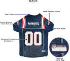 Pets First NFL New England Patriots Dog Jersey, Size X-Small, Football Shirt Costume for Pet, Dog Sports T-Shirt, NFL Team Clothing for Cats, Licensed Pet Apparel Available in 7 Sizes and 32 Teams