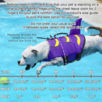 Fragralley Dog Life Jacket Shark, Dog Life Vest Adjustable Ripstop, Dog Swimming Safety Vest with Superior Buoyancy & Rescue Handle for Small Medium Large Dogs, Swim, Pool, Beach, Boating