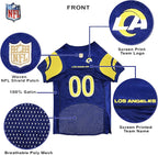 Pets First NFL Los Angeles Rams Dog Jersey, Size Small, Football Shirt Costume for Pet, Dog Sports T-Shirt, NFL Team Clothing for Cats, Licensed Pet Apparel Available in 7 Sizes and 32 Teams