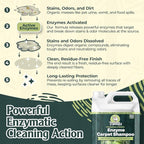 Sprinkle & Sweep: Enzyme Carpet Shampoo - 64oz, Deep Cleaning Pet Stain & Odor Remover, Dog & Cat Mess-Urine-Accident Solution, All Machine Compatible