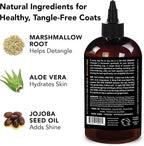 Pride and Groom The Non Shedder | Dog Grooming Shampoo for Doodles and Dogs that Do Not Shed | Tearless All Natural Body Wash with Coat-Specific Ingredients that Enhance Shine – 16oz