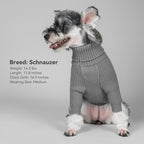 cyeollo Dog Sweater Long Sleeve Knitted Turtleneck Pullover Warm Clothes | Ultra Soft Warm Knit, Full Coverage, 4-Way Stretch for Easy Movement, Easy On & Off, Winter Daily Wear for Small Dogs
