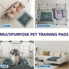 PUPIBOO Washable Pee Pads for Cats & Dogs - Super Absorbent Reusable Cat Litter Mat & Puppy Training Pad - 100% Waterproof, Leak-Proof & Non-Slip Whelping Pads for Pet Housebreaking