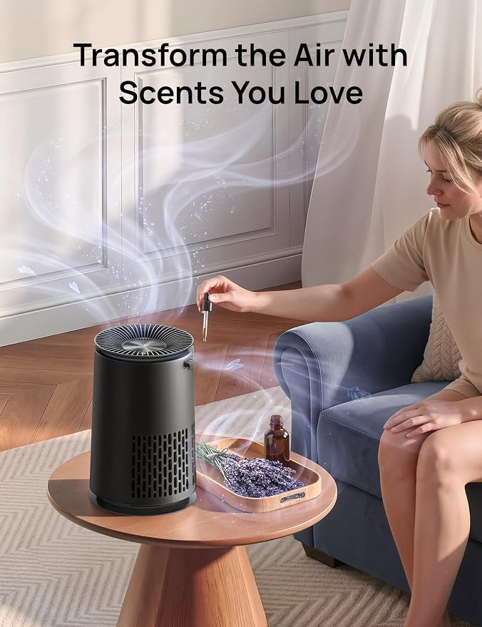 DREO Smart HEPA Air Purifier for Home, AHAM VERIFIDE Air Cleaner for Bedroom, Pets, Smoke, Dust, Pollen & Odors, Wi-Fi/Voice/Alexa, PM2.5 Monitor, Auto, Turbo, Quiet Sleep Mode, DR-HAP008S (Dreo 338S)