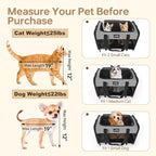Soft Sided Two Cats Dog Carrier up to 25 lbs, Portable Mesh Pet Travel Bag for Medium Puppy Big Cats, Collapsible Puppy Crate Home Outdoor 20x13x13in, Grey