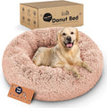 Donut Dog Bed - Premium Comfort for Anxiety Relief - Fluffy & Calming Design with Ultra-Plush Support | Cozy Round Dog Bed with Super Soft Circle Style (Pink, X-Large)