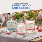 Pet House Pet Friendly Candle Plant Based Scented Candle Clean Burning, Long Lasting for Home, Sugar Cookies 2 Pack