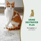 Nature's Miracle Cat Urine Destroyer Plus, Enzymatic Cleaner, 32 oz | Destroys the Toughest Cat Urine Stains, For Use on Multiple Surfaces, Safe For Pets and Home*, Fresh Scent