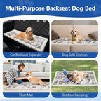Thickened Dog Bed for Car Back Seat, Upgraded Bottom Non-Slip，Fits Hard Bottom car seat Cover for Dogs, Premium Mixed Color ，Dog Car Seat Cover