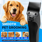 Size 5/8 Detachable Pet Grooming Clipper Blade with Steel Cutter, 1/32 Inch (0.8 mm) Cut Length, Black, Compatible with Andis, Oster A5, Wahl KM10, 1 Pack