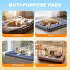 Cooling Mat for Cats, Reversible Self Warming Cat Bed, Dark Blue, 18x24 In | Cool-Touch Ice Silk Side, Plush Fleece Warm Side, Heat-Reflective Foil for Indoor Cats, Kittens, Small Dogs and Crates