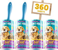 POPCHOSE Lint Roller for Pet Hair Extra Sticky, 360 Sheets with 2 Handles | Dog and Cat Hair Remover for Clothes, Furniture, Couch, Lint Roller for Carpet