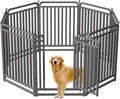 40 Inch Dog Playpen Outdoor, 8 Panels Puppy Playpen Heavy Duty Dog Play Pen Indoors, Rust Resistant Dog Pen for Large/Medium/Small Dogs, Dog Fence for RV Camping
