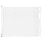 Retractable Baby Gate for Stairs and Doorways, 55" Wide x 33" Tall Mesh Dog Gate for Indoor & Outdoor Use, Safety Gate for Babies and Pets, Child Gates for Hallways, Hardware Mounted, White