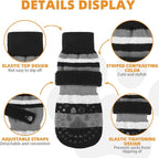 KOOLTAIL Dog Socks for Hot Pavement, Non Slip Dog Shoes to Prevent Licking Paws, Dog Booties with Grippers for Hardwood Floors, Puppy Boots & Paw Protectors for Small Medium Large Senior Dogs,M