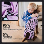 FUAMEY Dog Recovery Suit, Soft Surgical Suit for Dogs Onesie for Surgery | Cone Alternative after Surgery, Abdominal Wound Protector, Anti Lick Suit, Dog Onesie for Surgery Female Purple Leopard XXL