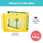 Toddleroo Superyard 2-Panel Extension: Add 65" to Baby Playpens; ColorPlay | Portable, Durable, For Babies and Toddlers, Freestanding, Expandable Modular Sizing, Indoor or Outdoor Use, Made in USA