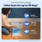 PetSafe ScoopFree Complete Smart Self-Cleaning Cat Litter Box - WiFi & App Enabled - Hands-Free Cleanup with Disposable Crystal Trays - Less Tracking, Superior Odor Control - Includes Disposable Tray | 2.4 GHz WiFi & App Enabled, Hands-Free Automatic C...