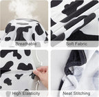 Bienbee Dog Pajamas, 4 Pack Adjustable Onesies for Small to Large Dogs XS | Dog Shedding Suit with Soft Fabric, Breathable & Stretchy, and Adjustable Back Length for Sleeping Lounging and Daily Use
