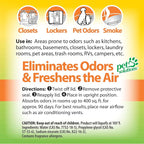OdoBan Solid Odor Absorber Eliminator for Home and Small Spaces, Citrus Scent, 14 Ounces Each, 12-Pack