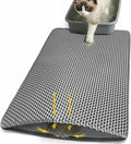 Cat Litter Mat 24x30 Inches, Honeycomb Double Layer Litter Trapping Mat, Waterproof Leakproof Urine Proof Cat Litter Box Mat for Cat Litter Box Area, Floor, Kitty Litter Rug