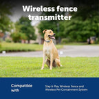 PetSafe Wireless Fence Extra Transmitter, Increase Your Existing Wireless Fence Boundary – Pet Containment for Dogs and Cats - From the Parent Company of the INVISIBLE FENCE Brand, Gray | Base Unit Only, Replacement, Extra, Expand Existing PetSafe Wire...