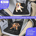 Dog Car Bed Mat Non-Slip Backseat Extender Dog Bed 50" x24.6" Black | Travel Bed for Dogs，Chew-Resistant, Easy Clean & Scratch-Proof, Comfort Design, Fits Trucks/Sedans/SUVs