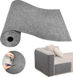 Cat Scratch Couch Furniture Protector, Self-Adhesive Scratch Pad | 39.3x15.8In, DIY Climbing Cat Carpet Mat for Door Window Protector, Couch Guard from Claws with Pins & Tape (LightGrey)