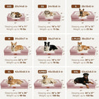 Comfort Expression Orthopedic Dog Bed for Extra Large Dogs with Bolster | Waterproof Dog Couch Bed with Washable Cover & Non-Slip Bottom, Supportive Egg Crate Foam XL Pet Bed, 45x35 Inch