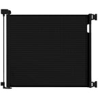Veraste Retractable Baby Gate for Doorways and Stairs, Mesh Safety Gate for Pet, Indoor & Outdoor Use, One-Hand Operation, Easy Installation, 33.6" Tall, Expands to 71" Wide（Black,33.6"x71"）