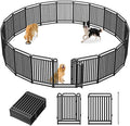 Thickened Metal Tube Dog Playpen Outdoor, Low Threshold Dog Pen, Heavy Duty 40" H 20 Panels for Pet Playpens Indoor, Portable Pet Fence for Yard RV Camping