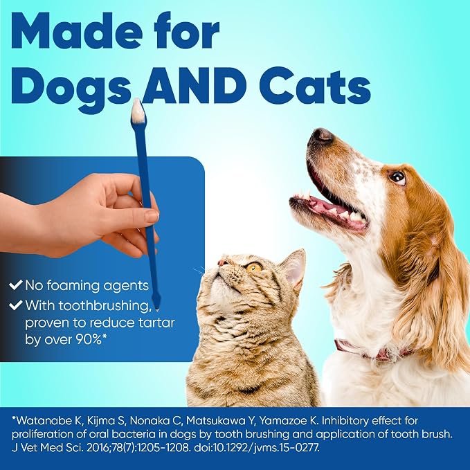C.E.T. Enzymatic Toothpaste for Dogs and Cats, Beef, 2.5oz | Plaque and tartar control for fresh breath, pet dental care toothpaste, Dual enzyme system, beef flavored toothpaste