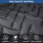 Eismodra Couch Cover,Sectional Couch Covers,Sofa Covers for 3 Cushion Couch,Anti-Slip Sofa Slipcovers for Dogs Cats Kids Loveseat Recliner L Shaped Armrest Backrest,Dark Gray 43''x94''(Only 1 Piece)