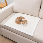 Pet Couch Covers,Couch Cover for Dogs Washable,Anti Slip Dog Sofa Covers Couch Protector Sofa Mat,Seat Cover,Dog Mat,Pet Pad for Furniture 1 Piece (White, 21''x21''/Square)