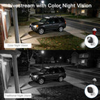 VIMTAG 2.5K Cameras for Home Security Outdoor/Indoor, Color Night Vision Security Camera for Baby/Pet/Dog/Nanny, Light/Siren, Motion Detection, 2-Way Audio, Work with Alexa, Cloud/Card Storage, 2Pcs