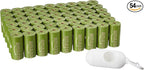 Amazon Basics Premium Leak Proof Dog Poop Bags with Dispenser and Leash Clip, Brazilian Mango Scented, 13" x 9", 810 Count (54 Rolls of 15)