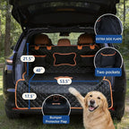 SUV Cargo Liner for Dogs,Waterproof Dog Trunk Cover with Side Flaps | Material: Waterproof PU Leather | Protection: 12.60" Side Flaps & 17.72" Bumper Flap | Fit: Most SUVs | Non-Slip Design