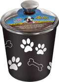 Loving Pets Bella Dog Bowl Canister/Treat Container, Espresso