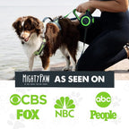 Mighty Paw Retractable Dog Leash 2.0, 16 Ft, for Medium Dogs, Heavy Duty | Reflective Nylon Tape, Tangle-Free Swivel Clip, One-Touch Quick-Lock Brake, Reflective Ring, Anti-Slip Handle