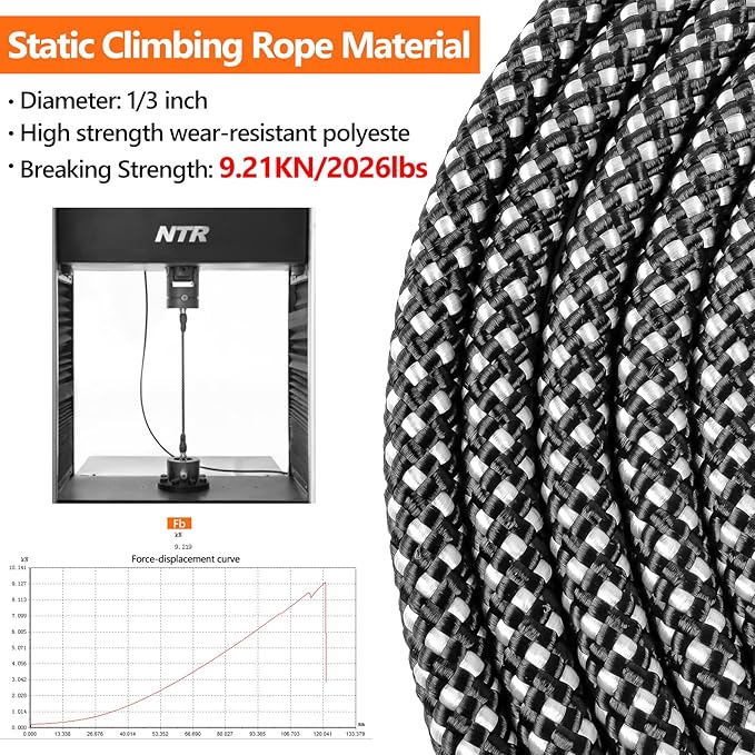 NTR Long Dog Leash, 50FT Check Cord with Swivel Lockable Hook and Comfortable Padded Handle for Dog Leash for Small Medium and Large Dogs Walking Training Hiking Camping Playing