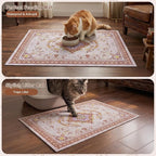 Glittme Cat Litter Mat, 24"x15" Non-Slip Washable Trapping Mat for Cats | Litter Trapping Mat With Thick PVC Coil To Catch Scatter, Soft On Paws And Waterproof Bottom To Protect Floors