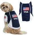 Parisian Pet USA Dog Jersey - Breathable Mesh Puppy Football Jersey - Lightweight Stretch Sporty Dog Clothes - Summer Shirts for Medium Dogs - Soccer Jersey for Dogs - Sportswear Pet Clothes