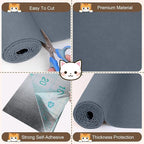 78.7"x15.8" Cat Scratching Mat Self Adhesive Furniture Protector Trim Fit | Stop Cat Scratching Furniture With Thick Felt Protector, Strong Adhesive, Easy Trim, Protects Couch Sofa Wall Instantly
