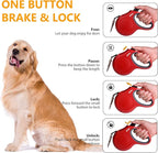 Fida Retractable Dog Leash for Large Breed up to 110 lbs, 16 ft Heavy Duty Pet Walking Leash with Dispenser and Poop Bags, Anti-Slip Handle, Reflective Strong Nylon Tape (L, Red)
